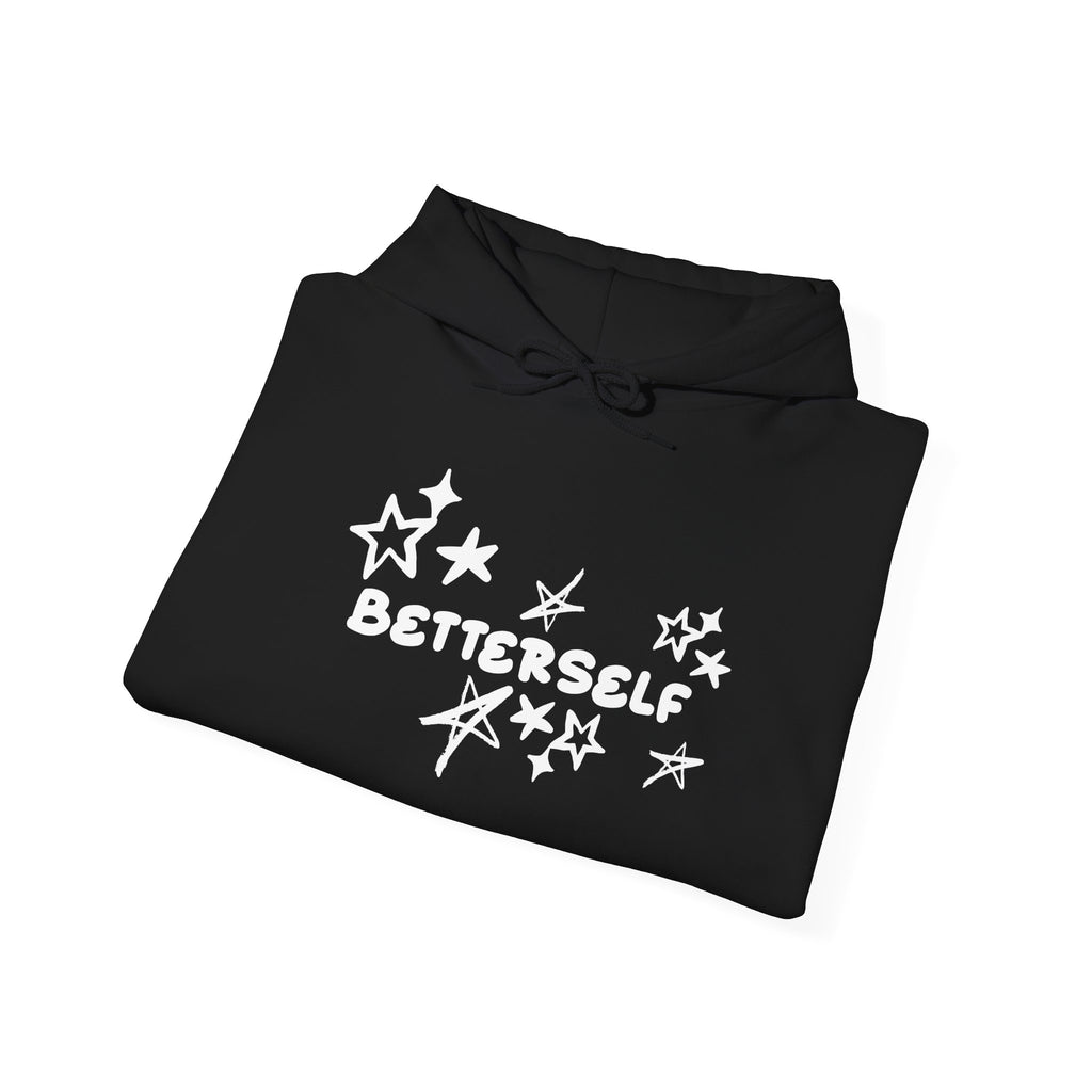 betterself star logo "smile shawty" monkey graphic hoodie