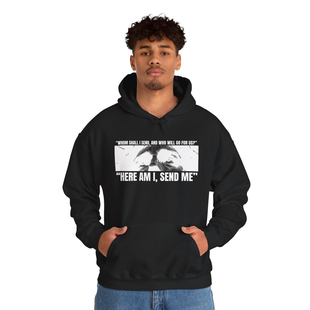 "Here Am I, Send Me Tee" Isaiah 6:8 Graphic Hoodie