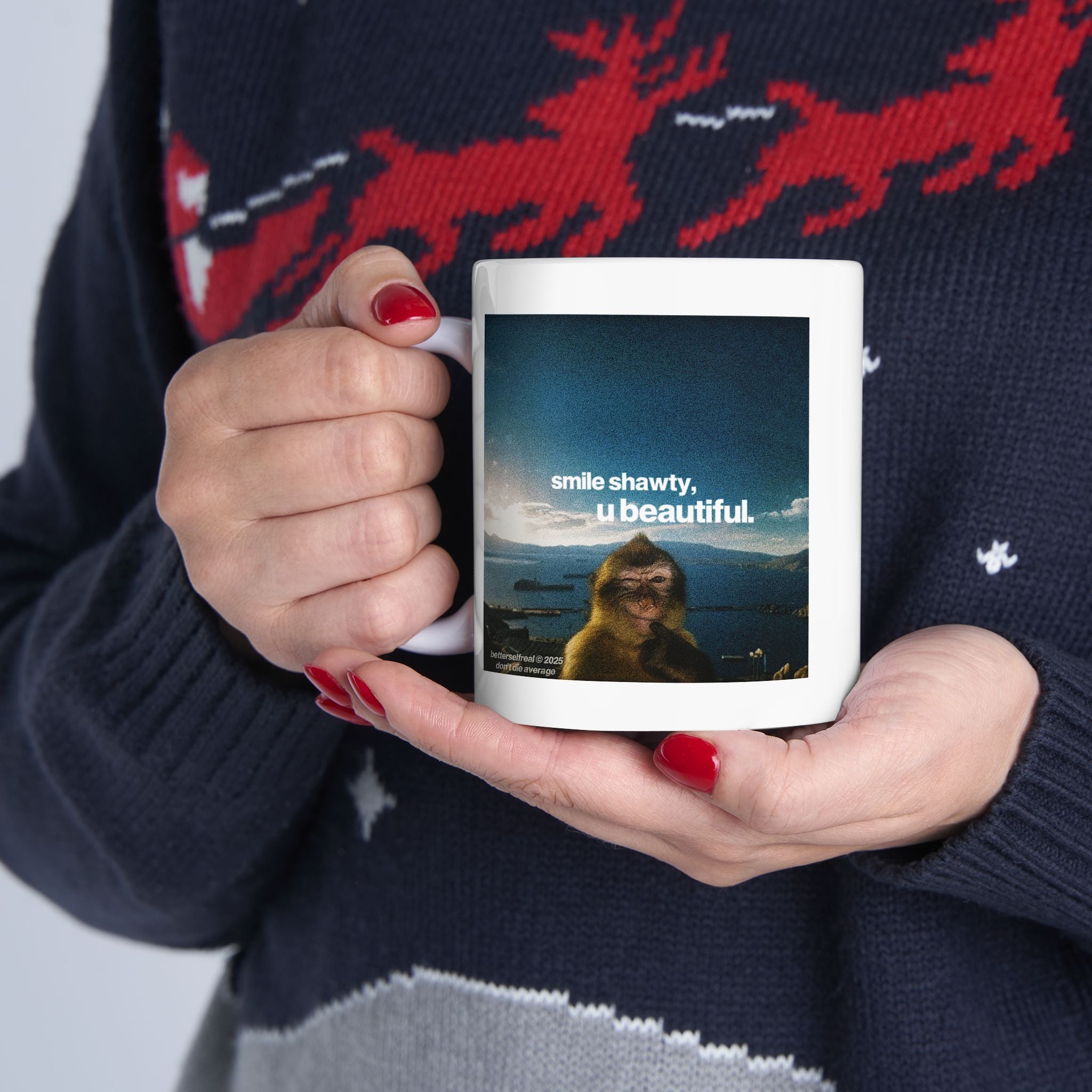 SMILE SHAWTY MONKEY MUG