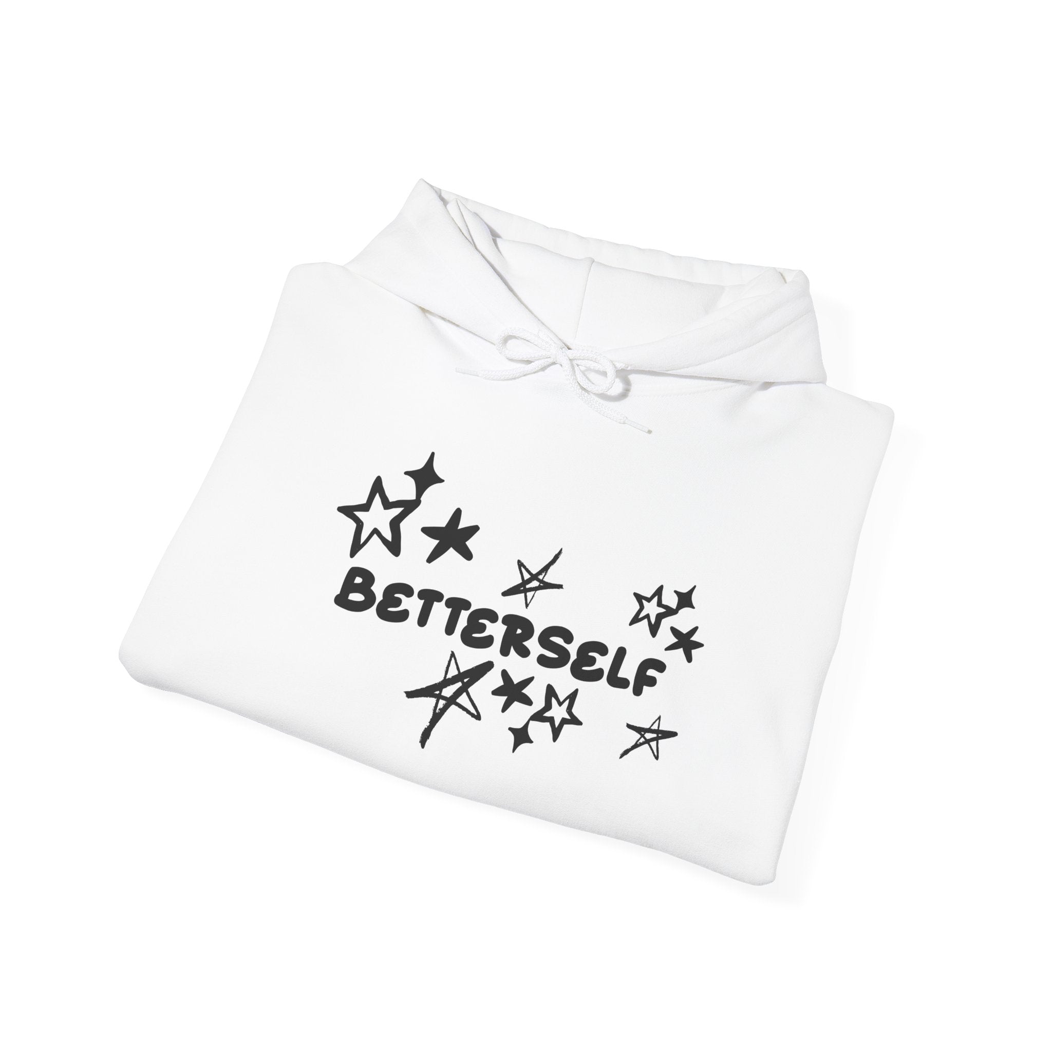 betterself star logo "smile shawty" monkey graphic hoodie