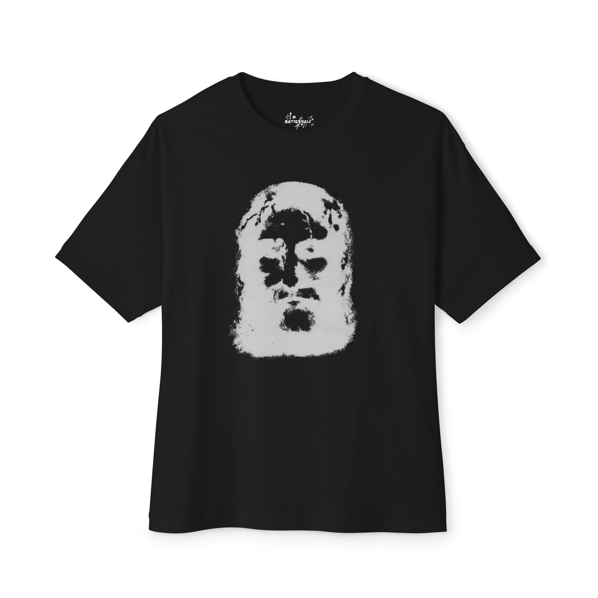 Jesus Face Graphic Oversized Tee