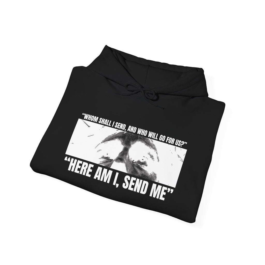 "Here Am I, Send Me Tee" Isaiah 6:8 Graphic Hoodie