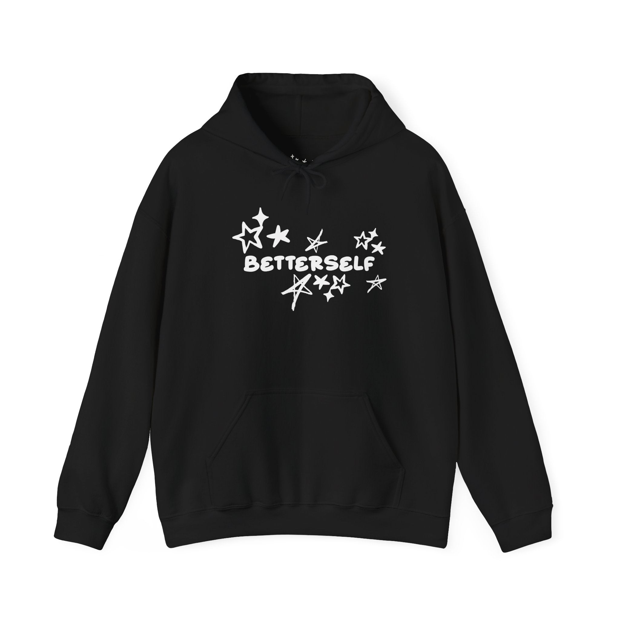 betterself star logo "smile shawty" monkey graphic hoodie