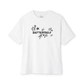betterself star logo graphic oversized boxy tee
