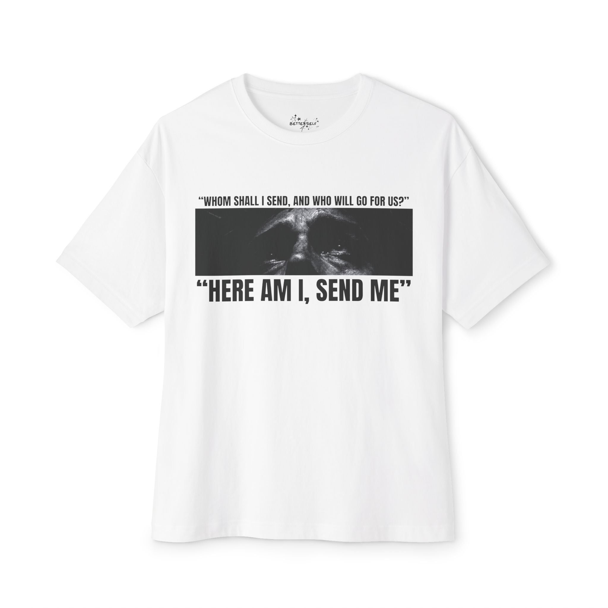 "Here Am I, Send Me Tee" Isaiah 6:8 Graphic Oversized Tee